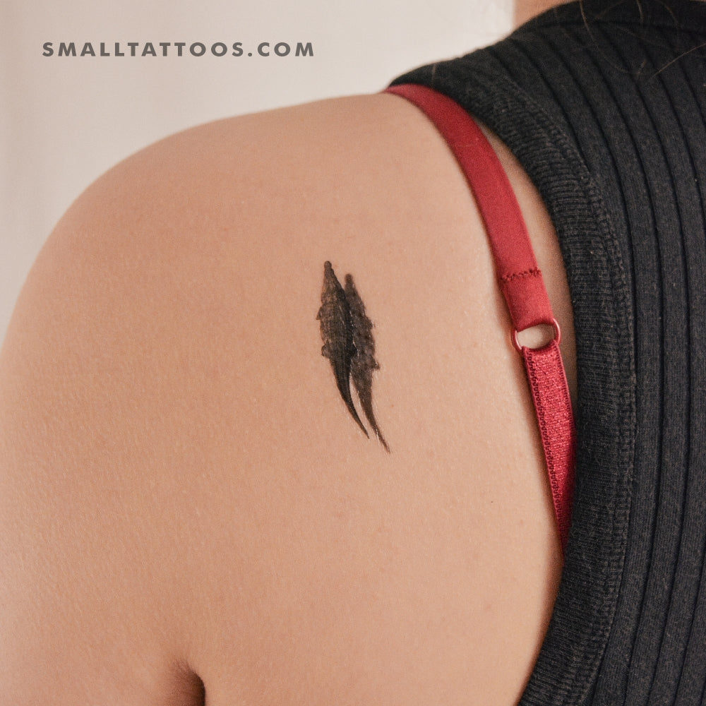 Tatuaje temporal de cocodrilo y sombra (juego de 3)
