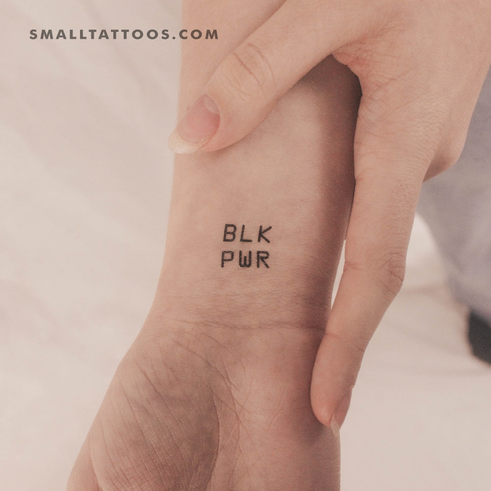 BLK PWR Temporary Tattoo