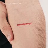 MicroStrategy Temporary Tattoo (Set of 3)