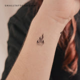 Dotwork Fire Temporary Tattoo (Set of 3)