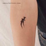 Great Hammerhead Shark And Shadow Temporary Tattoo (Set of 3)