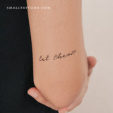 Let Them + Heart Temporary Tattoo (Set of 3)