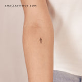 Small Unalome Temporary Tattoo (Set of 3)