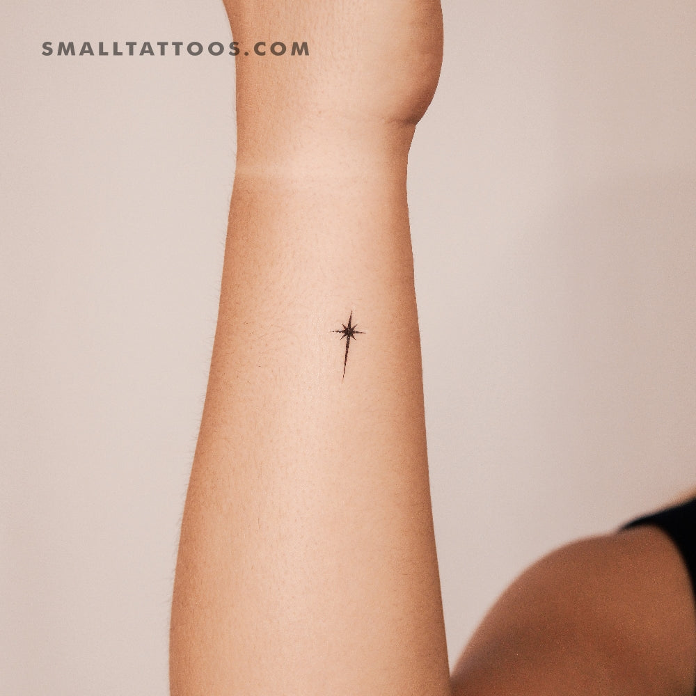 Tatuaje temporal de estrella navideña (juego de 3)