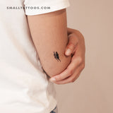 Alligator And Shadow Temporary Tattoo (Set of 3)