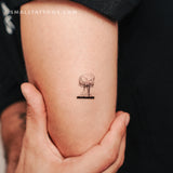 Atomic Bomb Mushroom Cloud Temporary Tattoo (Set of 3)