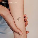 Single Line Bird Temporary Tattoo (Set of 3)
