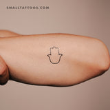 Hamsa Outline Temporary Tattoo (Set of 3)