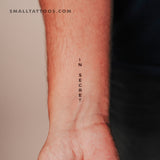 In Secret Temporary Tattoo (Set of 3)