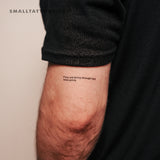 If You Are Going Through Hell, Keep Going Temporary Tattoo (Set of 3)