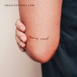 Heavy Soul Temporary Tattoo (Set of 3)