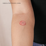 Red Sea Urchin Shell Temporary Tattoo (Set of 3)