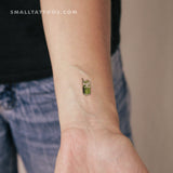 Iced Matcha Latte Temporary Tattoo (Set of 3)