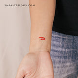 Red Prawn Temporary Tattoo (Set of 3)