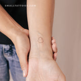 Madrid Crest Temporary Tattoo (Set of 3)