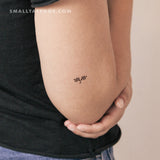 Double Checkered Flag Temporary Tattoo (Set of 3)