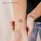Trefoil Knot Temporary Tattoo (Set of 3)