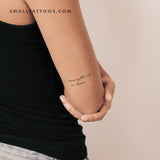 Everything, In Time (two Lines) Temporary Tattoo (Set of 3)