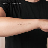 All We Have Is Now Temporary Tattoo (Set of 3)