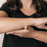 Everything, In Time Temporary Tattoo (Set of 3)