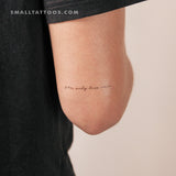 Small You Only Live Once Temporary Tattoo (Set of 3)