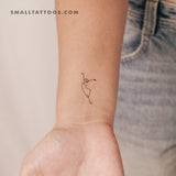 Ballet Dancer Temporary Tattoo (Set of 3)