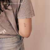 Cavatappi Pasta Temporary Tattoo (Set of 3)