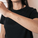 Triceratops Dinosaur Temporary Tattoo (Set of 3)