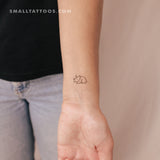 Triceratops Dinosaur Temporary Tattoo (Set of 3)