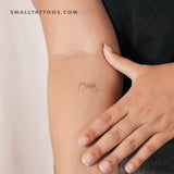 Small Pinky Swear Temporary Tattoo (Set of 3)