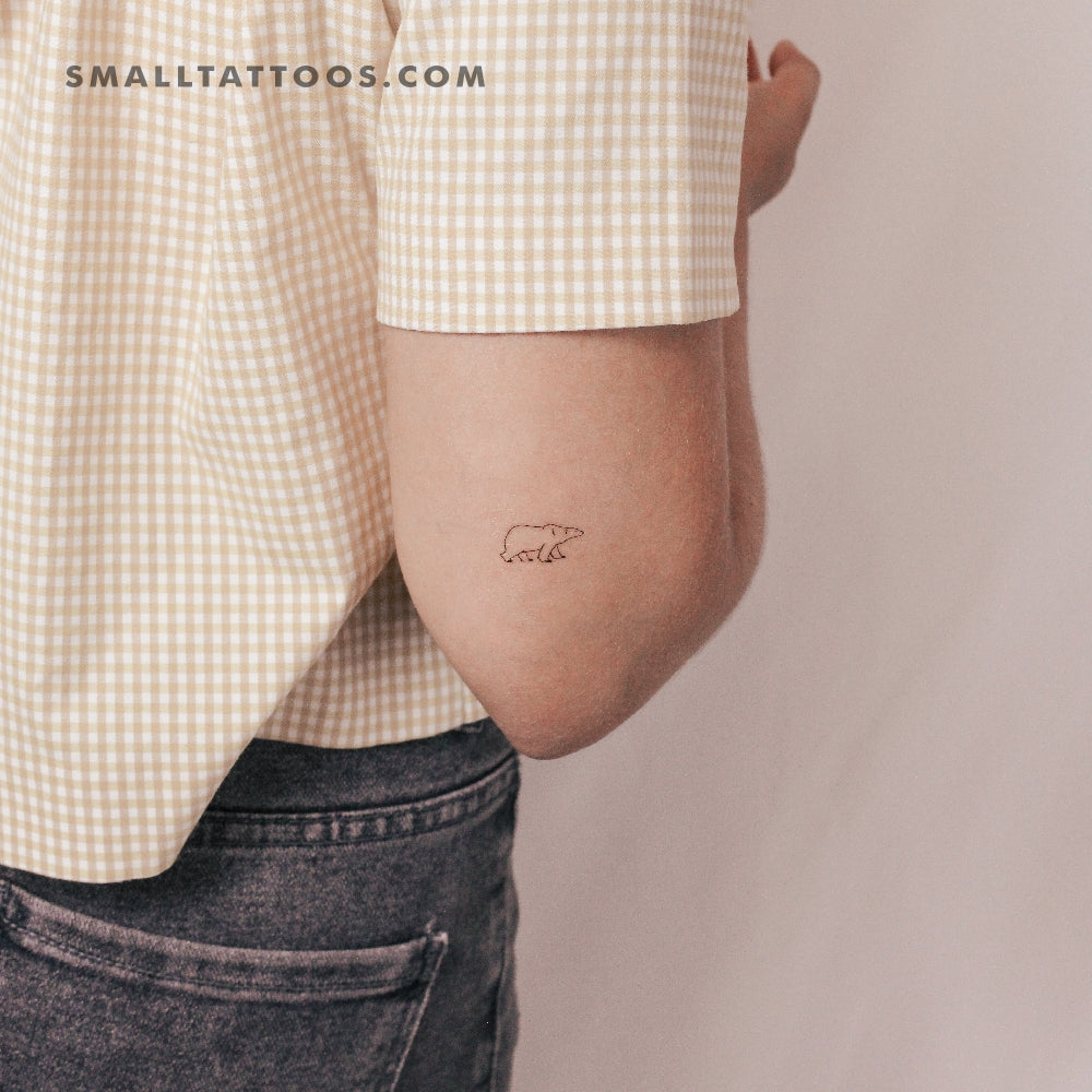 Tatuaje temporal de oso polar (juego de 3)