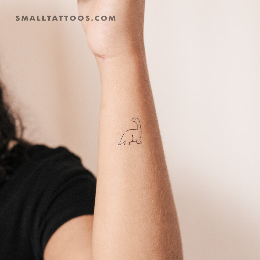 Diplodocus Dinosaur Temporary Tattoo (Set of 3)