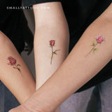 Three Roses Temporary Tattoo Set by Mini Lau (Set of 9)