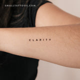 'Clarity' Temporary Tattoo (Set of 3)
