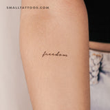 'Freedom' Temporary Tattoo (Set of 3)