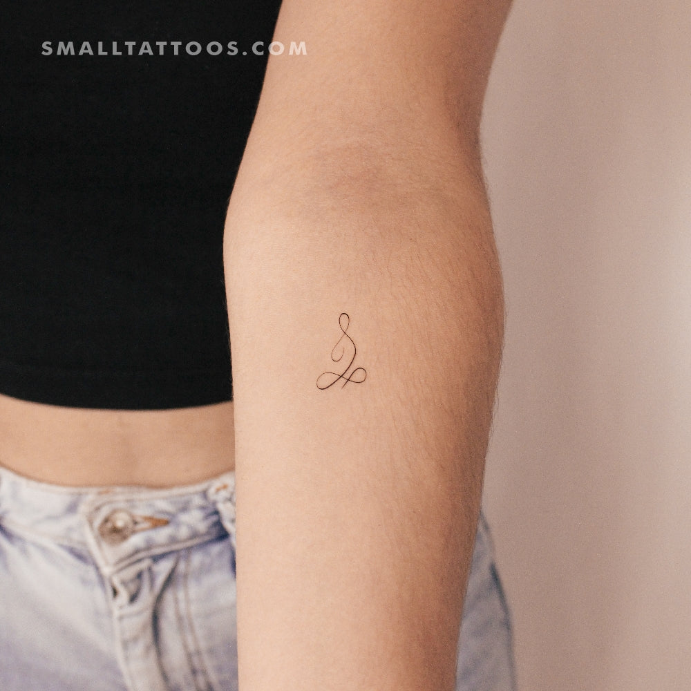 Tatuaje temporal Unalome de meditación (juego de 3)