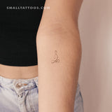 Meditation Unalome Temporary Tattoo (Set of 3)