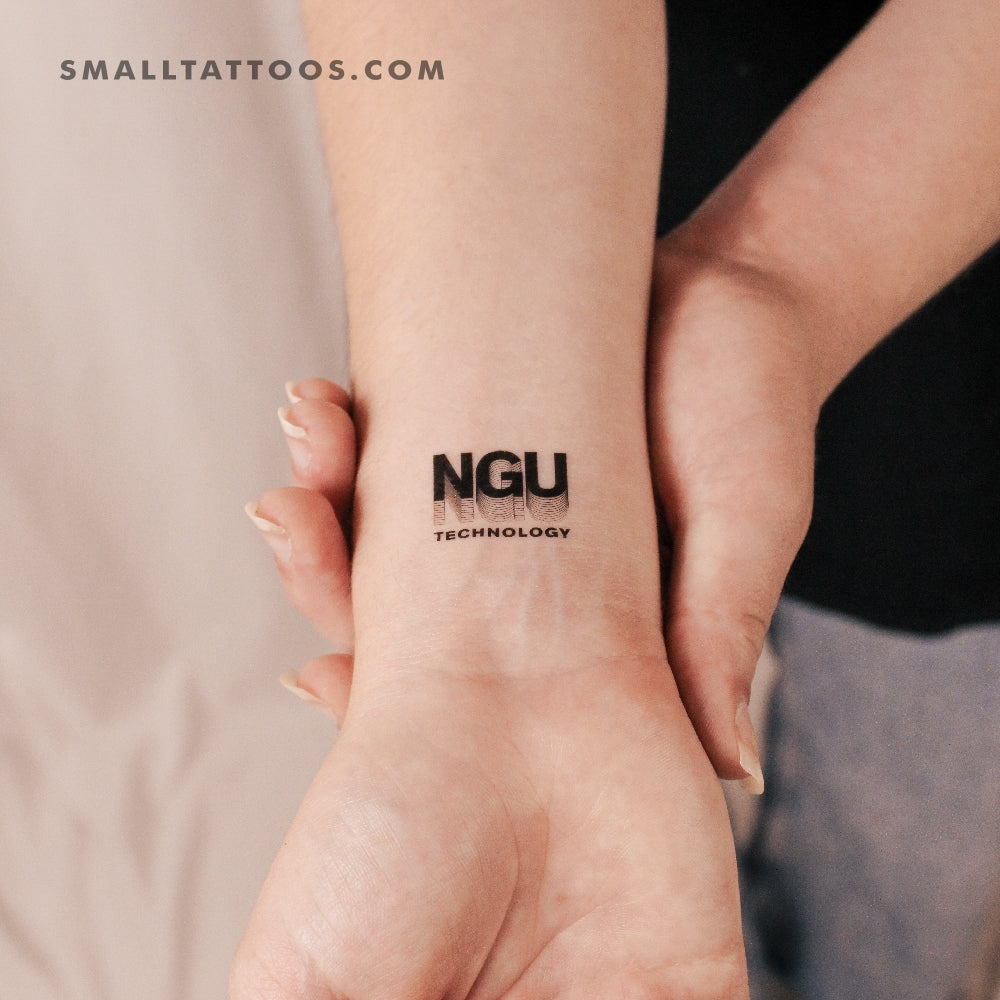 Tatuaje temporal de tecnología Bitcoin NGU (juego de 3)
