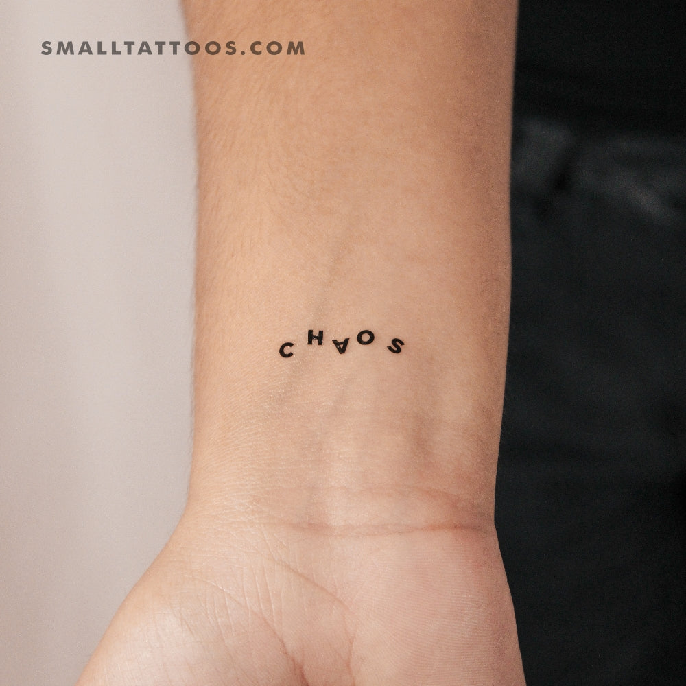 Tatuaje temporal "Caos caótico" (juego de 3)