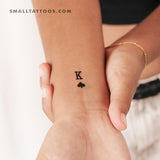 King Of Spades Temporary Tattoo (Set of 3)