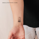Small The Moon Tarot Card Temporary Tattoo (Set of 3)