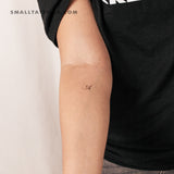 Letter A Script Temporary Tattoo (Set of 3)