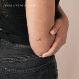 Little M Script Temporary Tattoo (Set of 3)