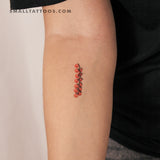 Tomato Vine Temporary Tattoo (Set of 3)