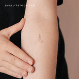 Small Dog High Five Temporary Tattoo (Set of 3)