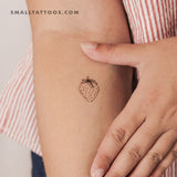 Strawberry Temporary Tattoo (Set of 3)