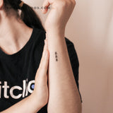 Vertical 888 Temporary Tattoo (Set of 3)