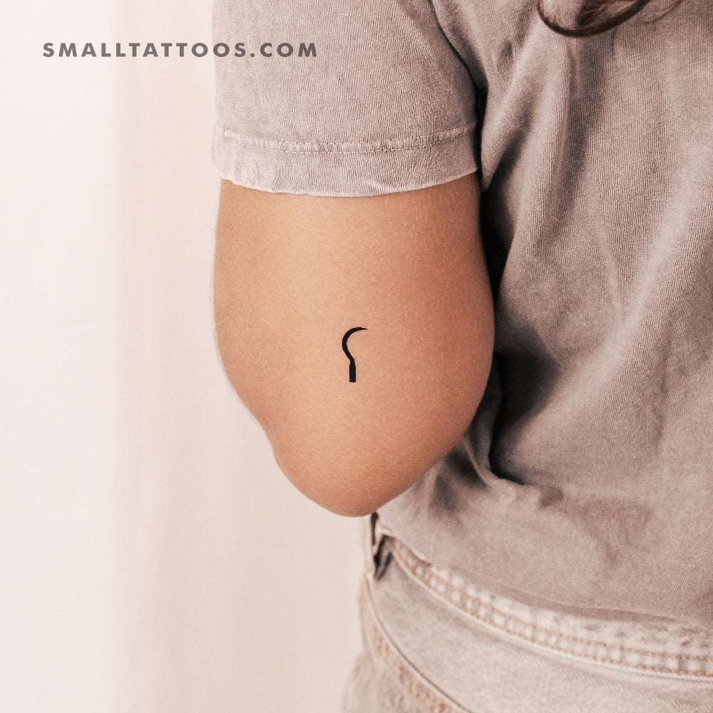 Tatuaje temporal de hoz (juego de 3)