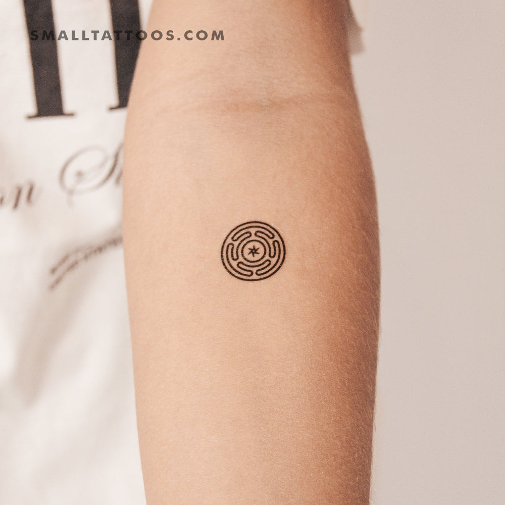 Tatuaje temporal de la rueda de Hécate (juego de 3)