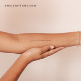 I Won't Be Broken Down Temporary Tattoo (Set of 3)